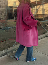 Load image into Gallery viewer, Faux Suede          Hot Pink   OVERSIZED Coat
