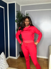 Load image into Gallery viewer, Rockin&#39; Red Jogger Set
