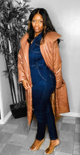 Load image into Gallery viewer, Beautifully Brown 3/4 Trench Puff Jacket

