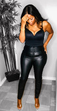 Load image into Gallery viewer, Black Vegan Leather Pants
